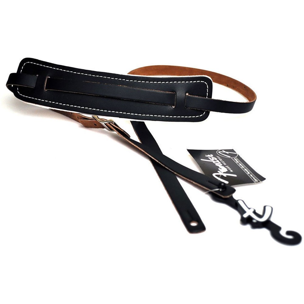 Fender Standard Vintage Leather Guitar Strap, Black