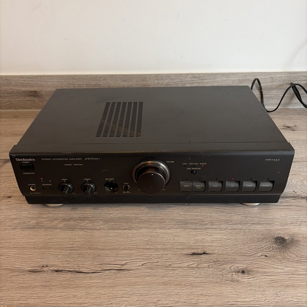 TECHNICS SU-A600MK3 CLASS AA AMPLIFIER AMP BLACK - Tested & Working