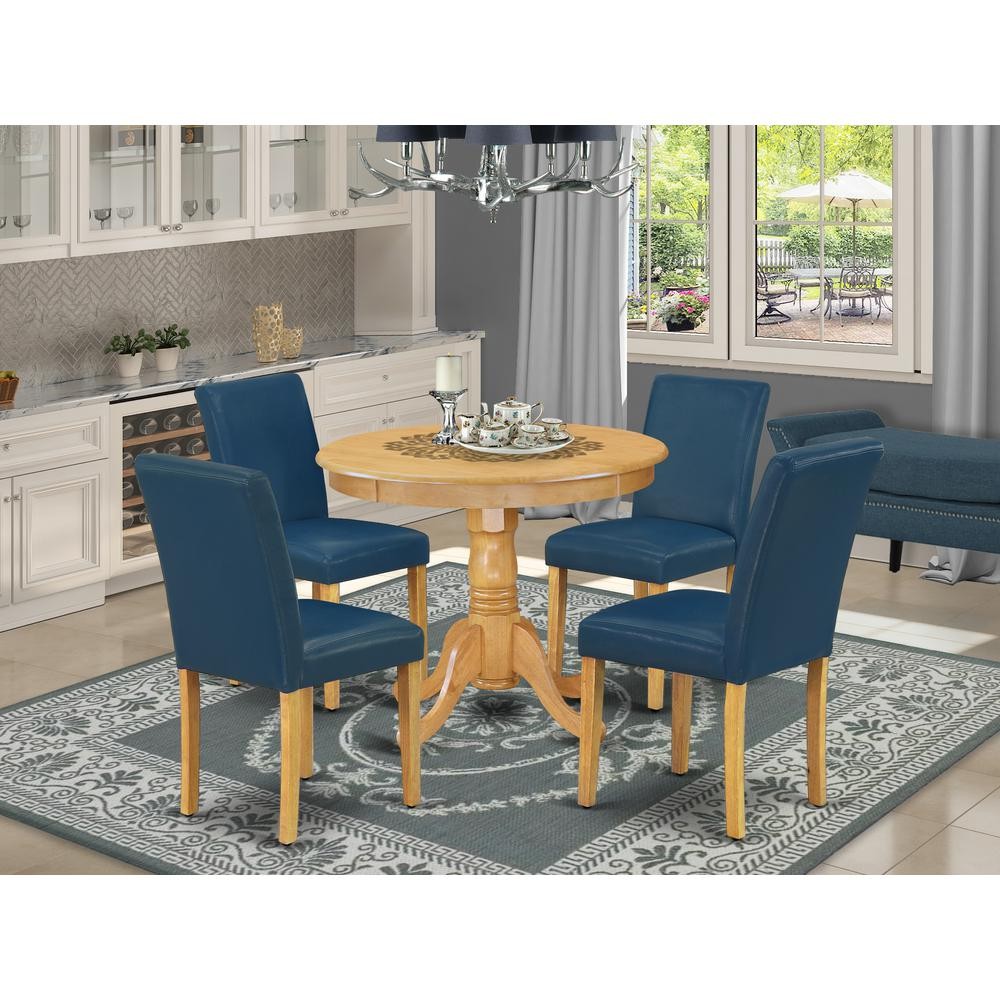 Dining Room Set Oak, ANAB5-OAK-55