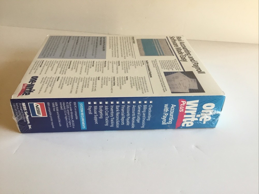 New Sealed One Write Plus Accounting Payroll - Software
