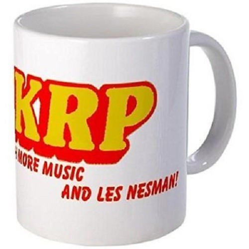 11oz mug WKRP Bumper Sticker (White Ceramic Coffee Cup)
