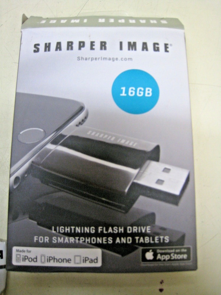 Sharper Image i-Easy Drive External Lightning Drive For Ipod Ipad & Iphone NOS