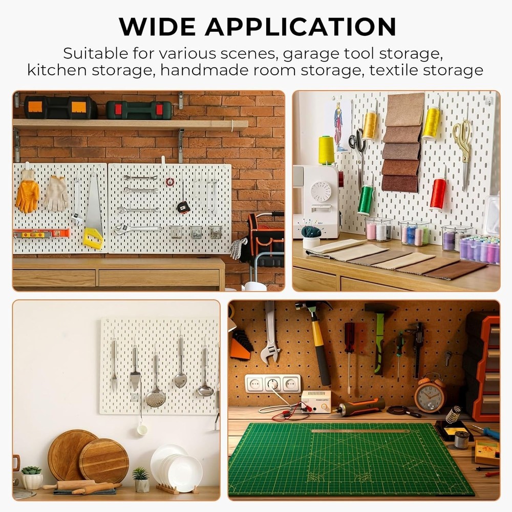 Versatile 278PCS Pegboard Kit - Perfect for Garage & Workspace Organization