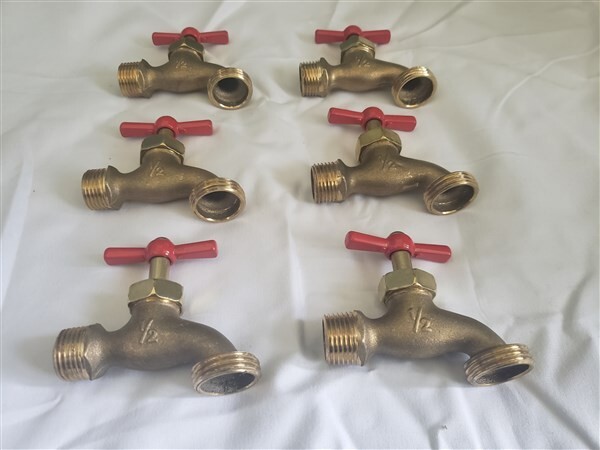 brass spigot 1/2" (set of 6)