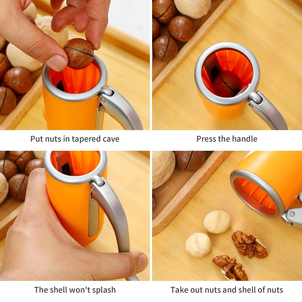 Nut Crackers Walnut Cracker,Pecan Crackers and Picks.Easy Cracking Nuts,Pecan...