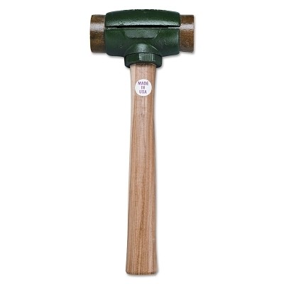 Split Head Hammer, 2.75 lb Head, 1-3/4 in dia Face, 14 in Handle, Green/Natural,