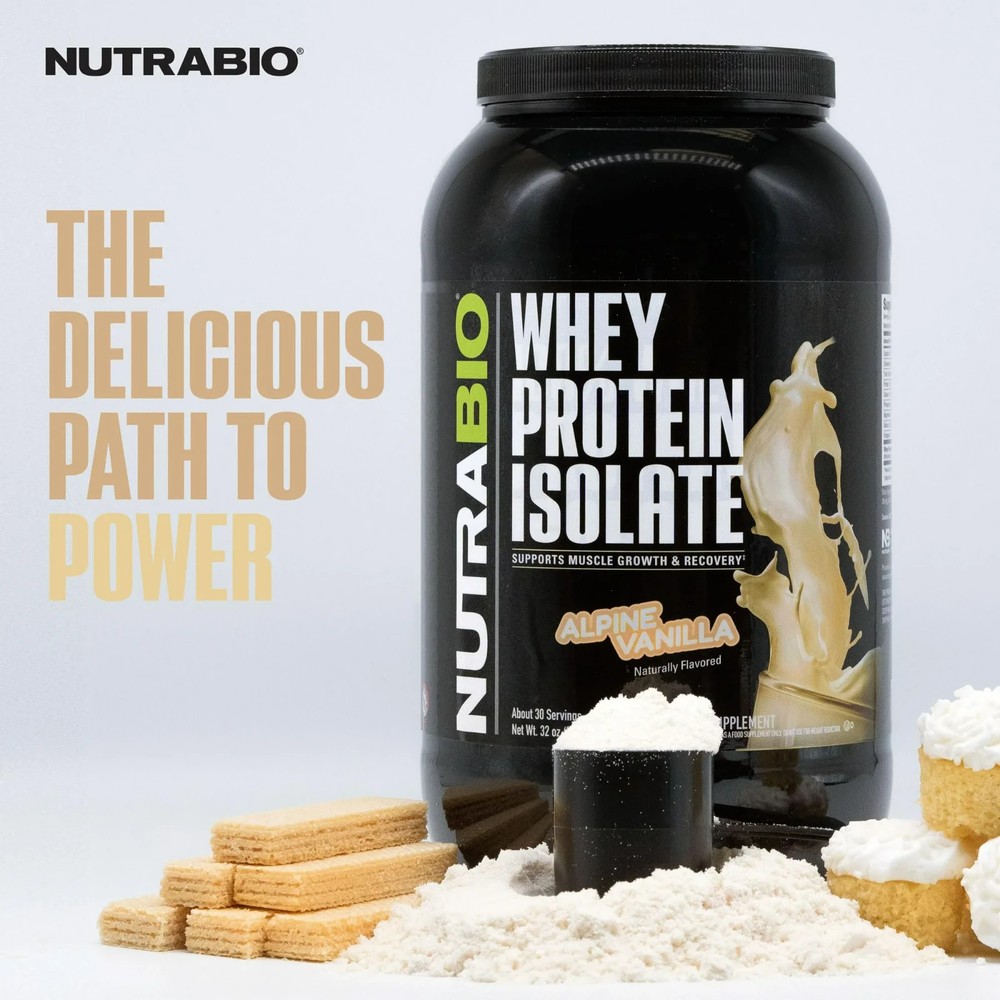 NutraBio Whey Protein Isolate 2lb EXP 11/27