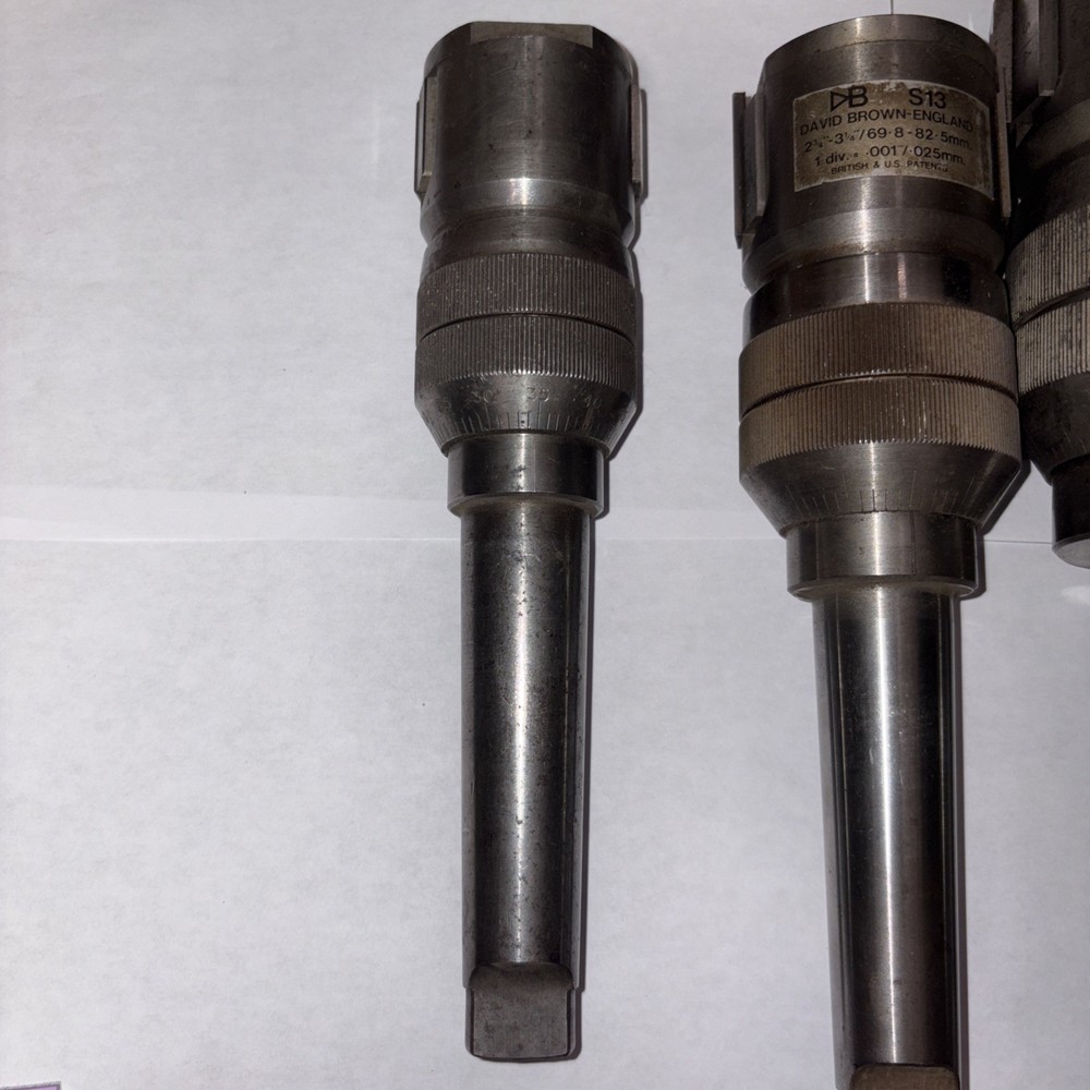 David Brown Precision Adjustable Boring head SET 2