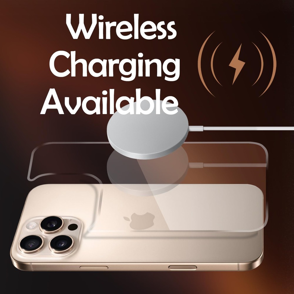 Malphiace for iPhone 16 Pro Max Front and Back & & Lens(3-piece)