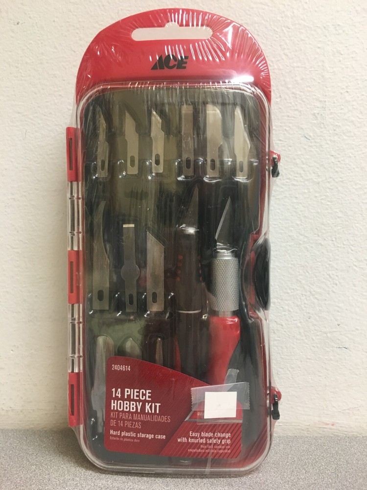 Hobby Knife Set  2404614 10" Fixed Blade 14 pc