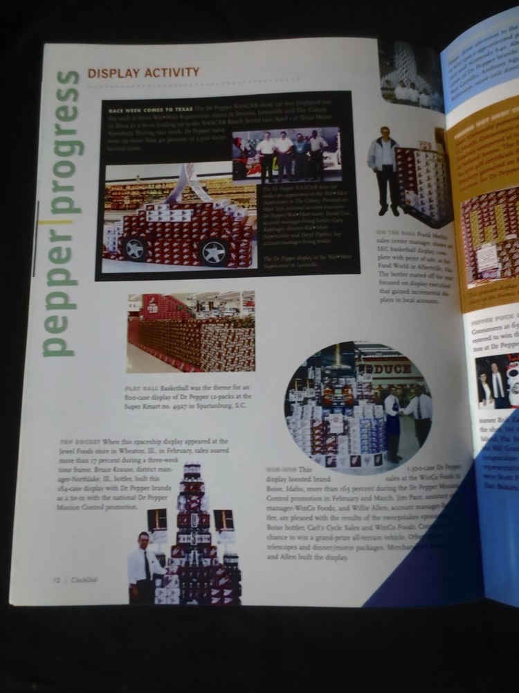 DR PEPPER CLOCK DIAL SUMMER AUGUST 2000 MAGAZINE