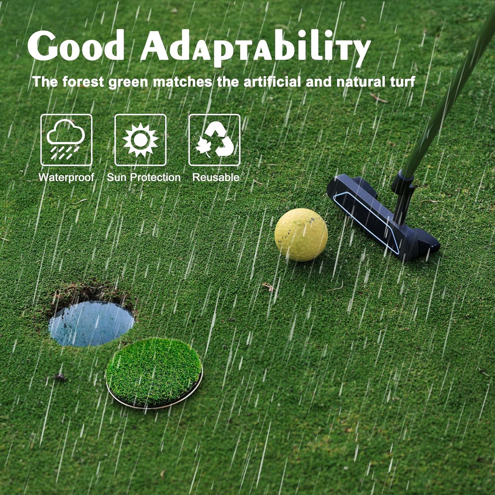 Golf Hole Cup Putting Green for Backyard Practice Putting Green Hole Simulate...