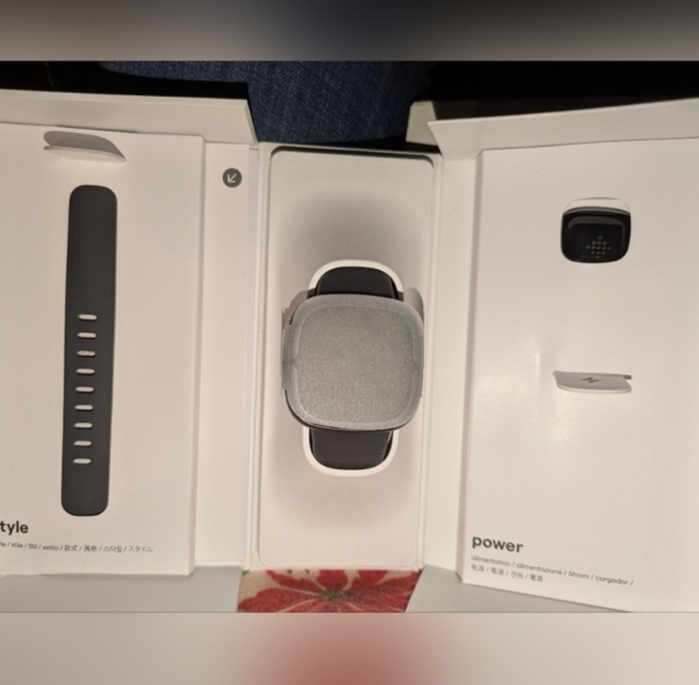 Fitbit Sense 2 Smartwatch Graphite Aluminum, Shadow Grey Band, Android iOS
