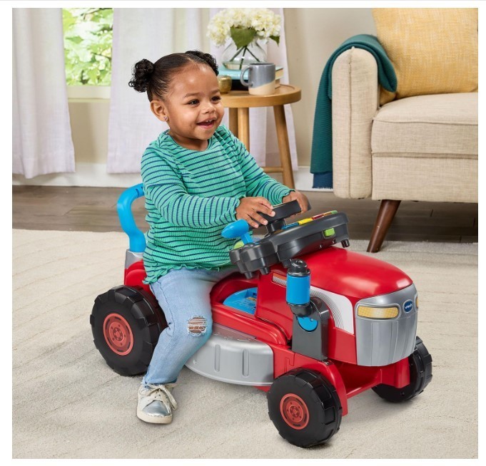 VTech Get Growing Tractor and Mower Ride-On