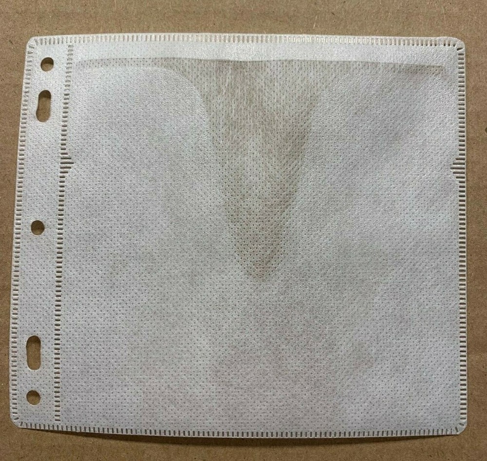 NEW Double CD / DVD Pages for 2-, 3-Ring Binders (5-pack)