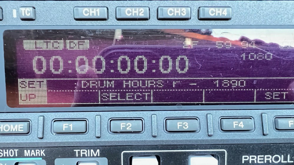 SONY HDW-2000 HDCAM EDITOR Fully serviced! 1890 Drum Hours