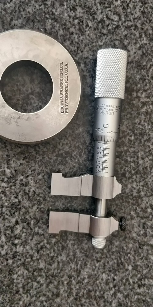 Starrett 700B Inside Micrometer Caliper 1-2" Range