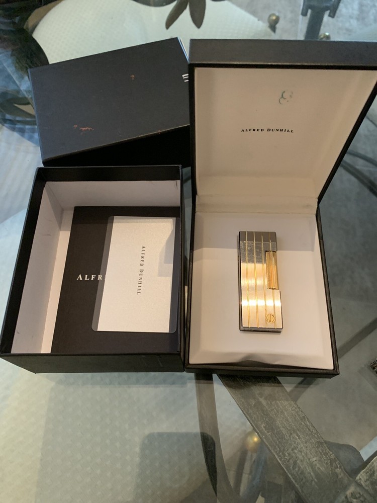 Dunhill Rollagas lighter Working W/Box Vintage Very Clean