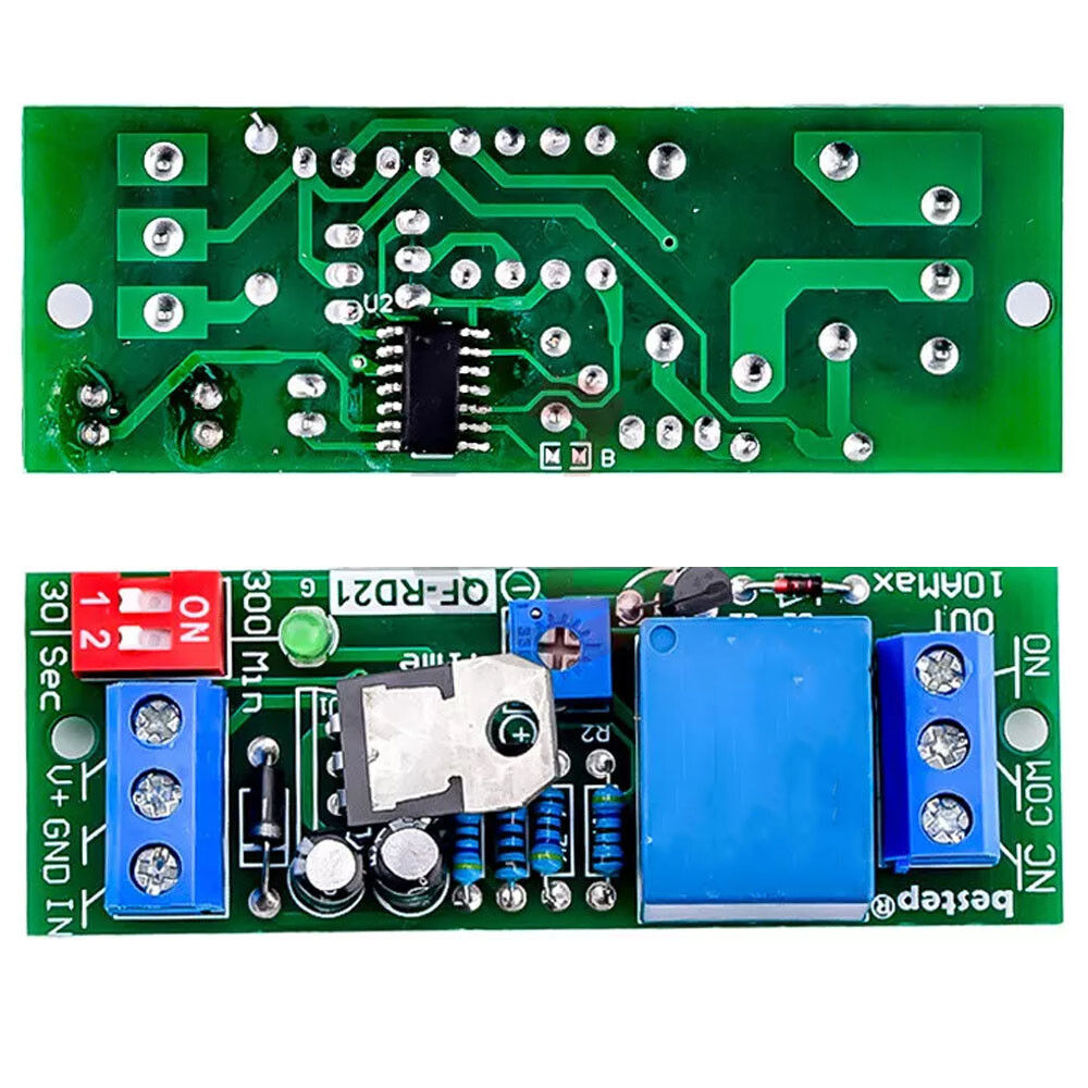 2x DC12V Adjustable Time Delay Timing Timer Relay Switch Turn ON/OFF Modules USA