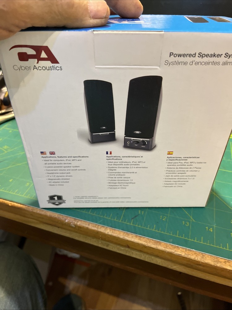 Cyber Acoustics CA-2014 multimedia desktop computer speakers