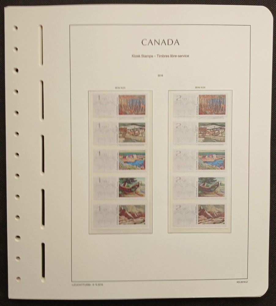2016 Canada Year Set On Lighthouse/Leuchtturm Hingless Pages