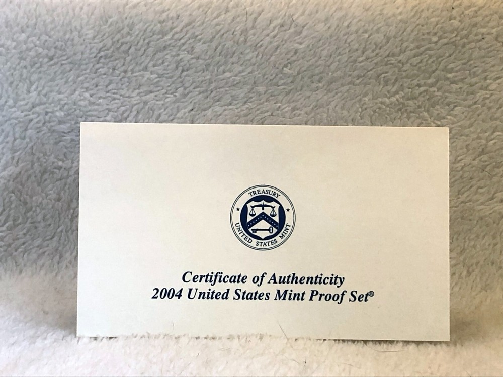 2004 US Mint Proof Set Complete with Box & COA