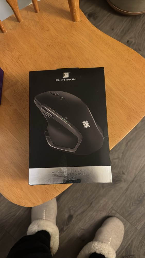 Platinum Bluetooth Ergonomic Wireless Laser Mouse Black 8 Button