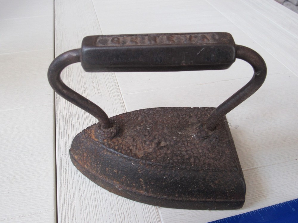 Vintage Cast Iron Geneva Flat Iron