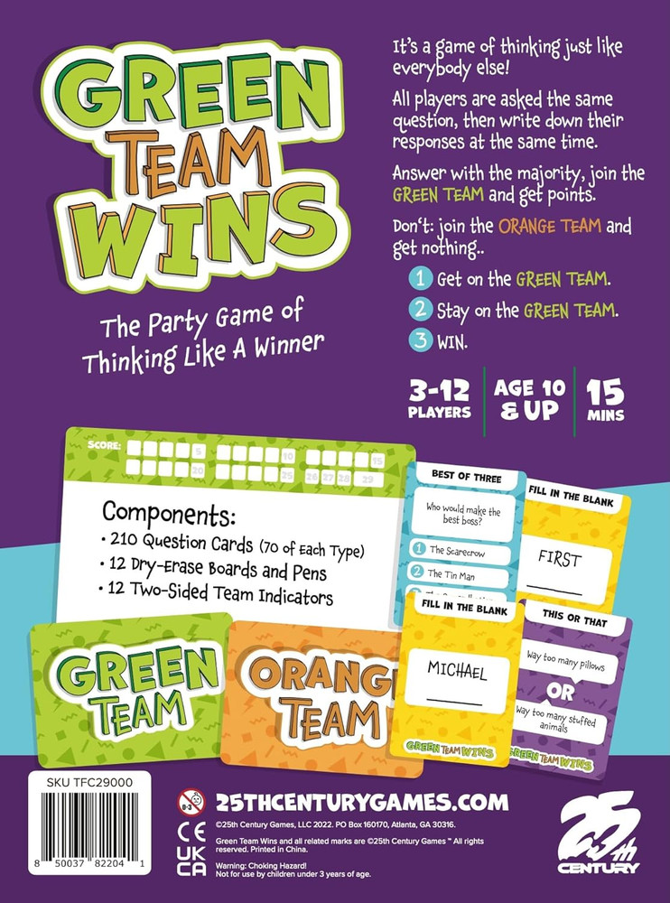 Green Team Wins
