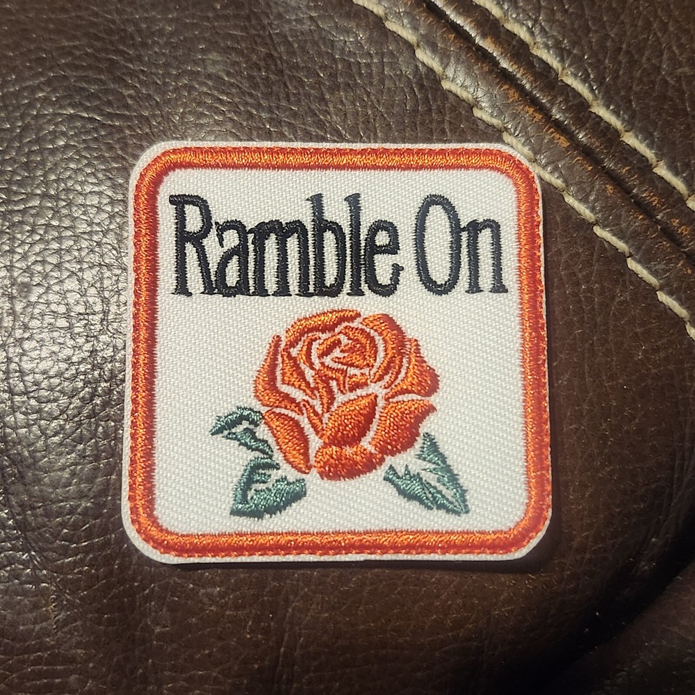 Grateful Dead "Ramble On Rose" Iron on Embroidered Patch