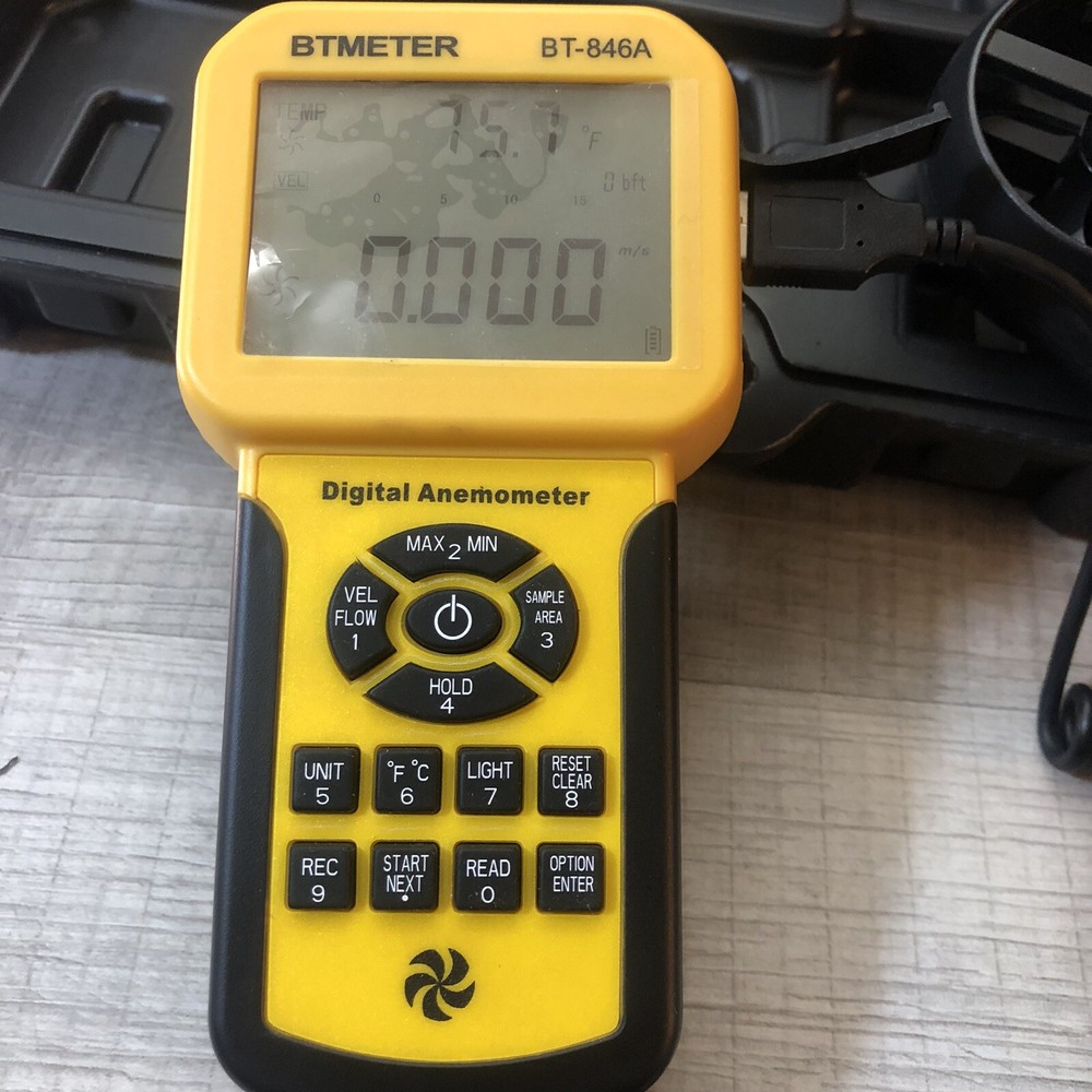 BTMETER Digital Anemometer Model 846A