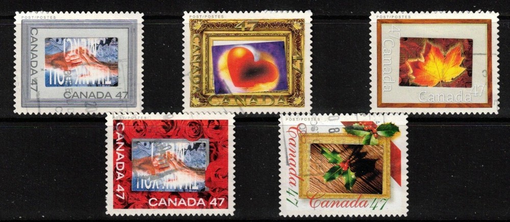 CANADA USED - SCOTT  1882a-e - FROM SOUVENIR SHEET -  PICTURE POSTAGE - 2000
