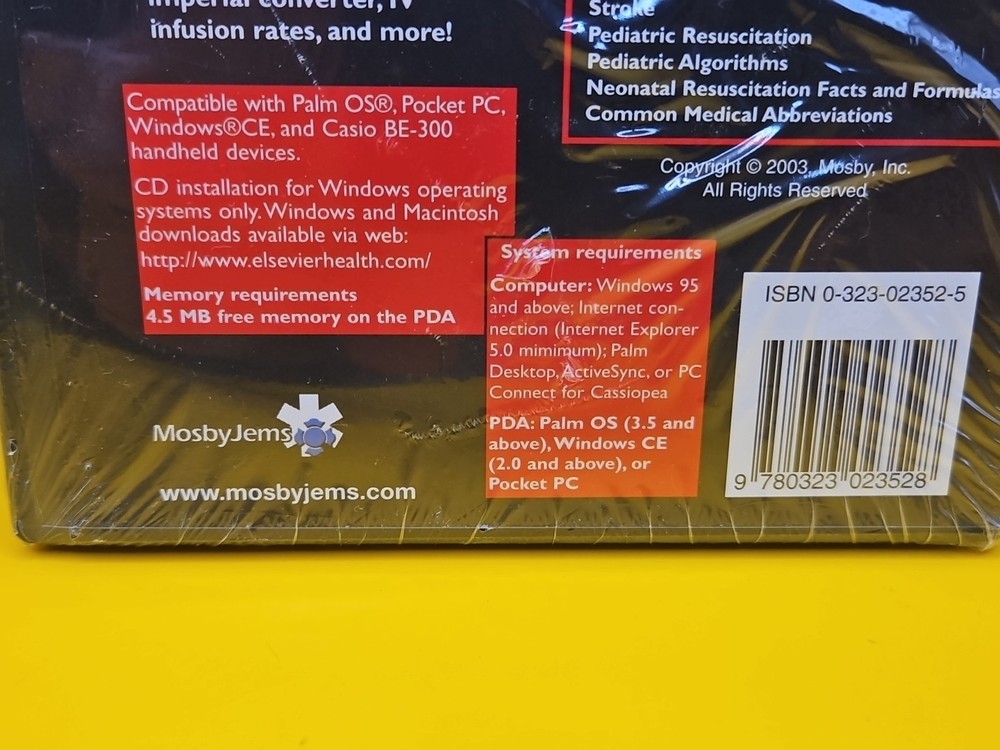 Rapid ACLS - CD-ROM Handheld Software by Aehlert, Barbara J. Windows 95 & Above