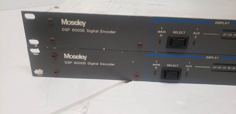 LOT OF 2 Moseley DSP-6000E Digital Encoder and DSP-6000D Digital Decoder SET