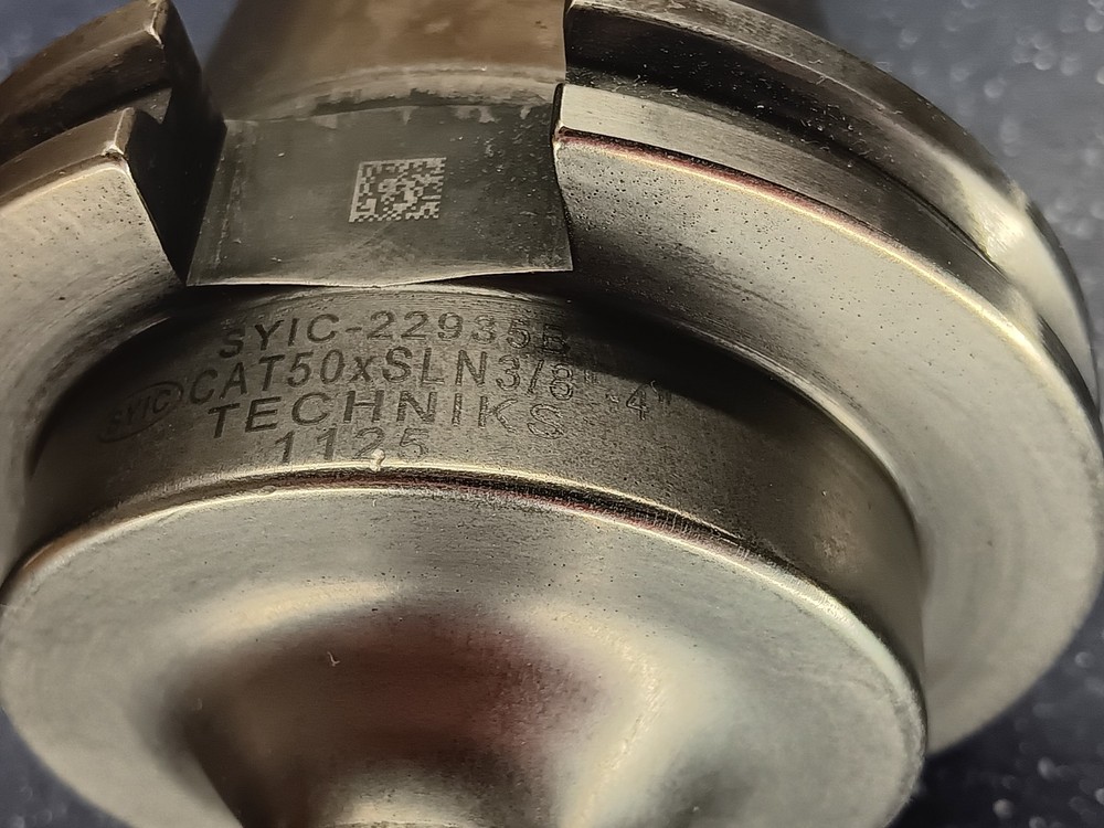 Techniks CAT50 3/8" ID Coolant Thru Solid End Mill Tool Holder SYIC 22935B .375