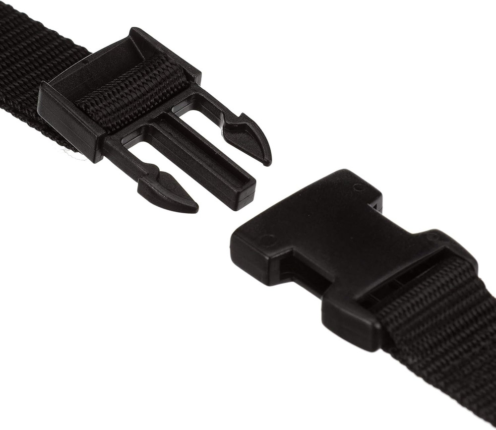 Boat Cover Tie down Strap down Kit, Black, Includes 12 Straps