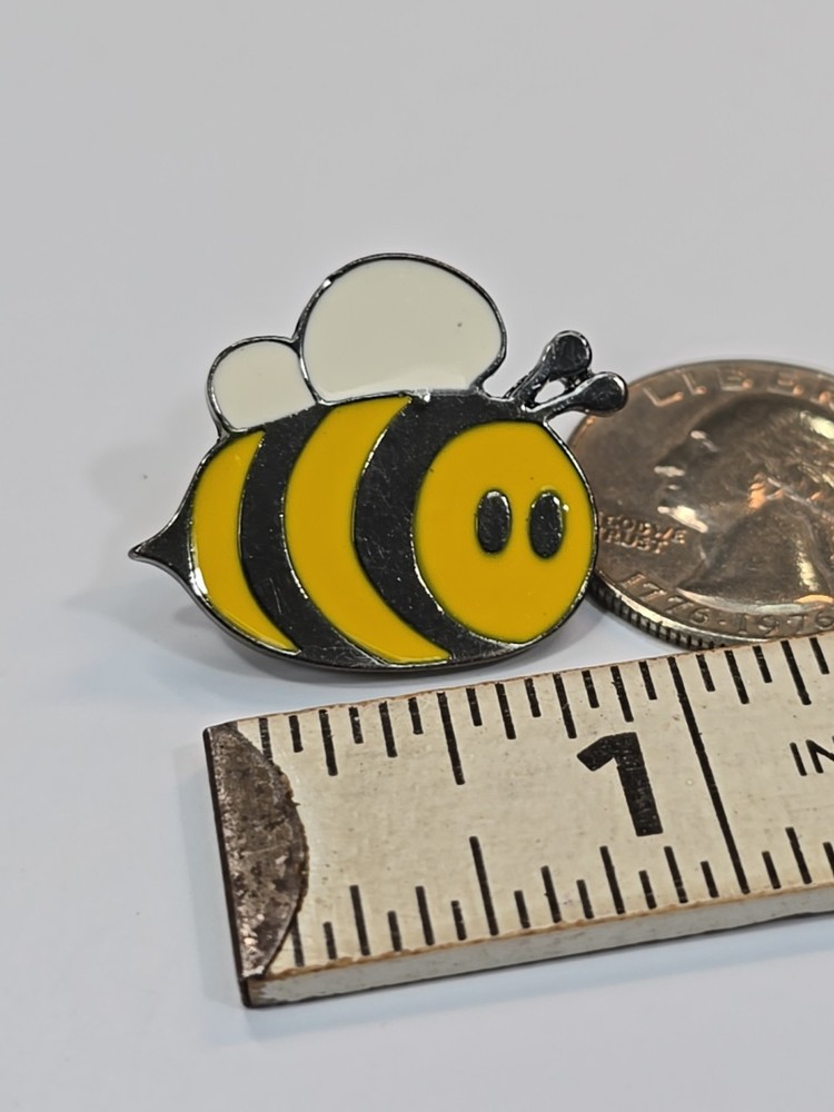 Cute Bee Yellow & Black Lapel Pin