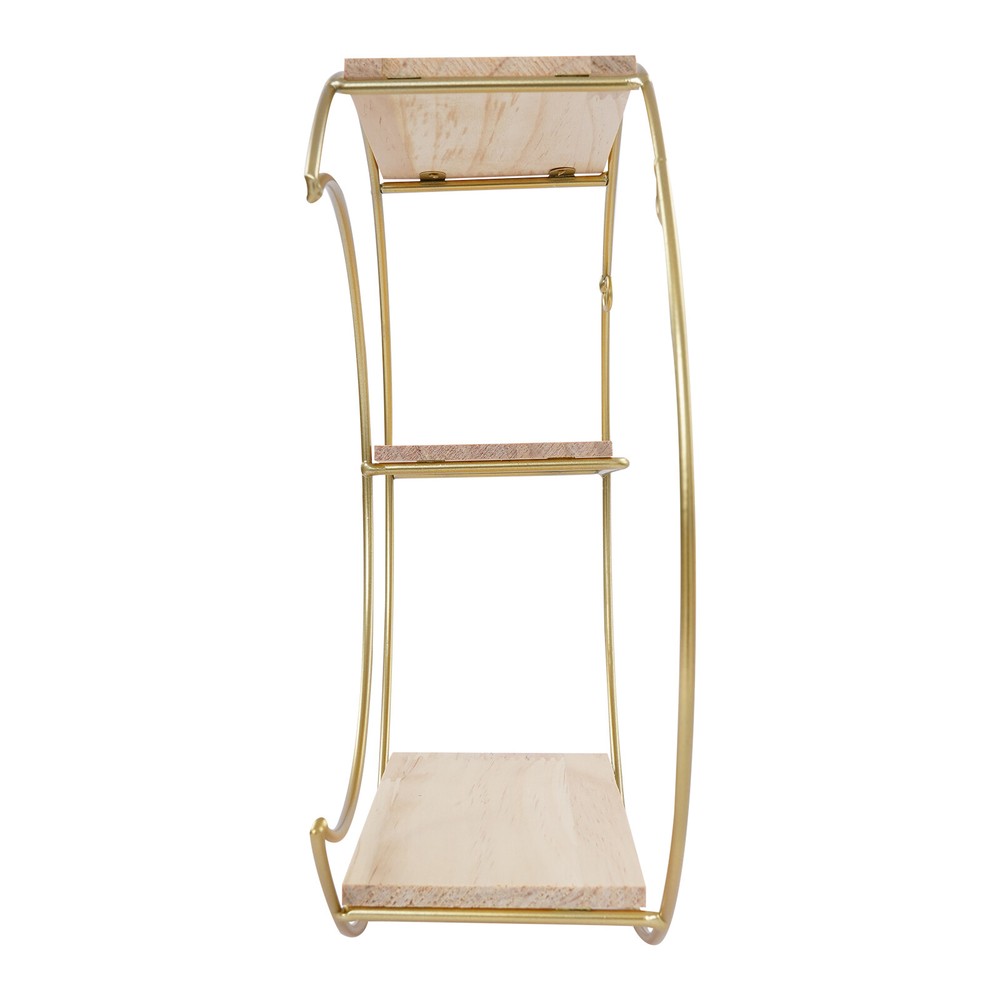 3-tier Round+ Moon Storage Display Rack Storage Display Rack Wall Mounted Shelf