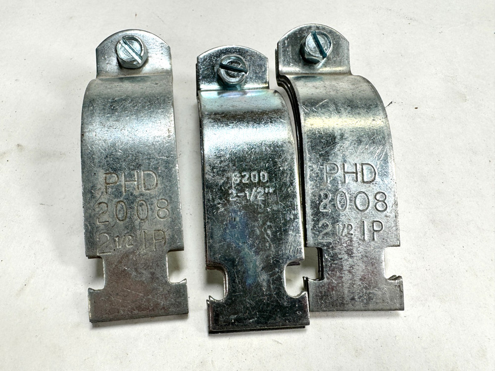 (3-PACK) 2-1/2" IPS Strut Clamp, Plated