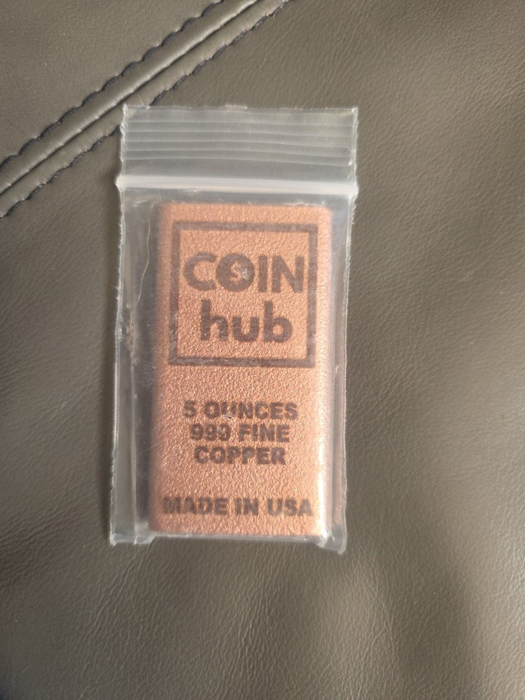 5oz Coin Hub Copper Bar