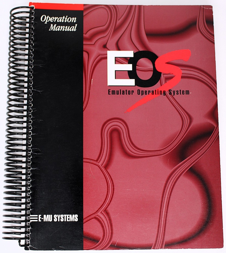 E-mu Systems EOS Emulator Operating System Operation Manual 1998