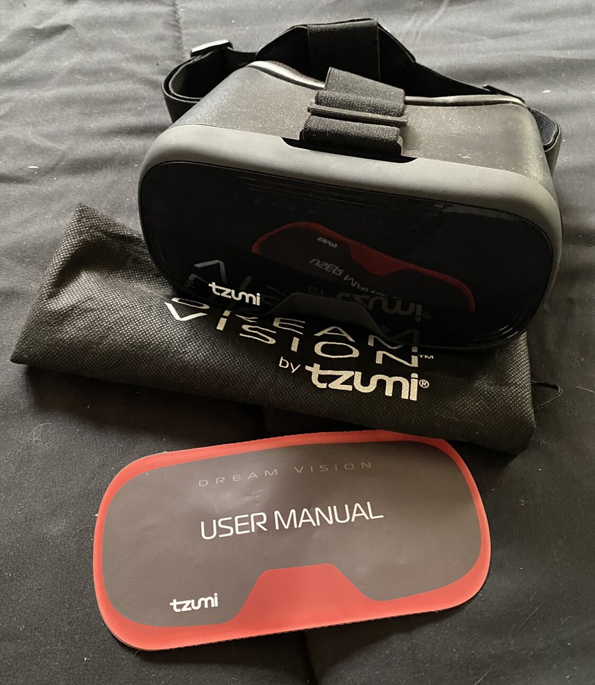 Tzumi Dream Vision Virtual Reality Headset with Bluetooth Preowned