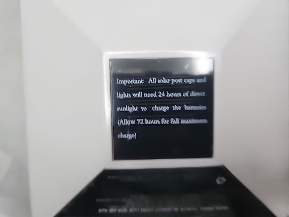 Deckorators White Solar LED Deck Post Cap Light for 4x4 Wood Posts