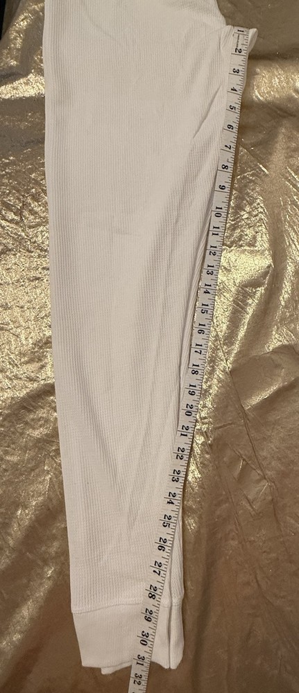 NWT Goodfellow Tag Free Thermal Pants Functional Fly White Men's Size Medium