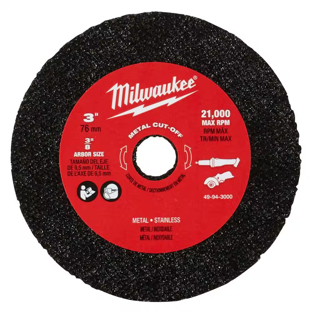 3 In. Metal Cut off Wheel (3-Pack)