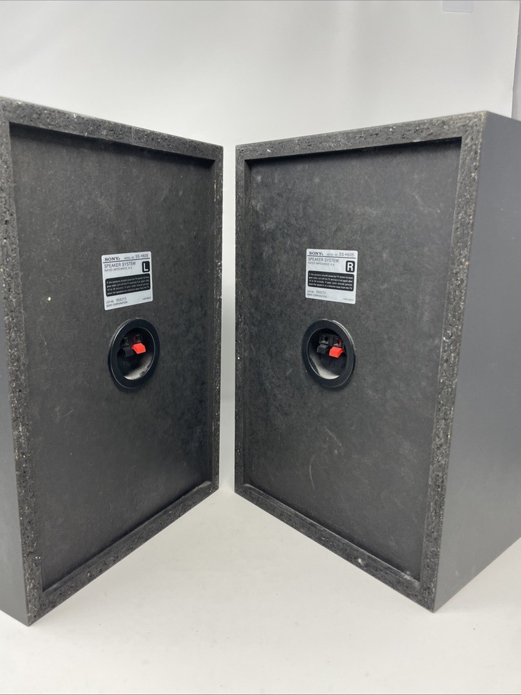 Sony Speakers SS-H605 Pair 3-way Speaker Time Alignment System Black