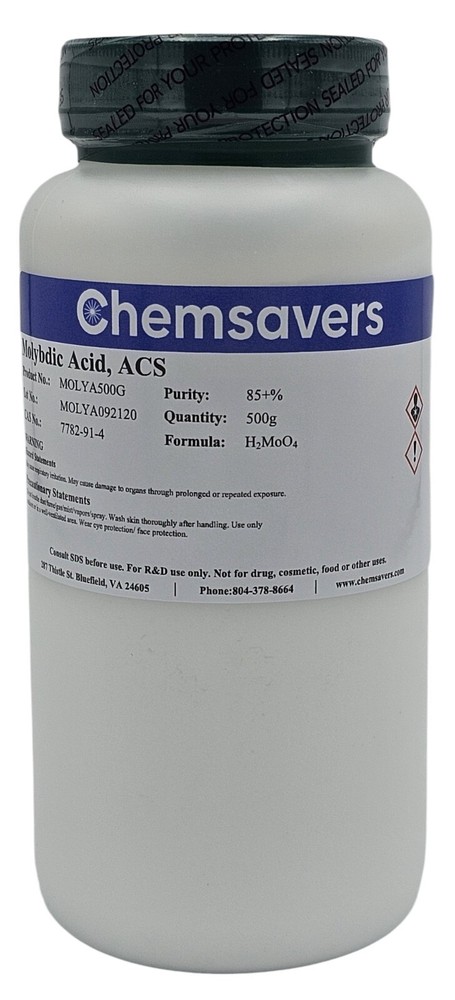 Molybdic Acid, ACS, 85+%, 500g