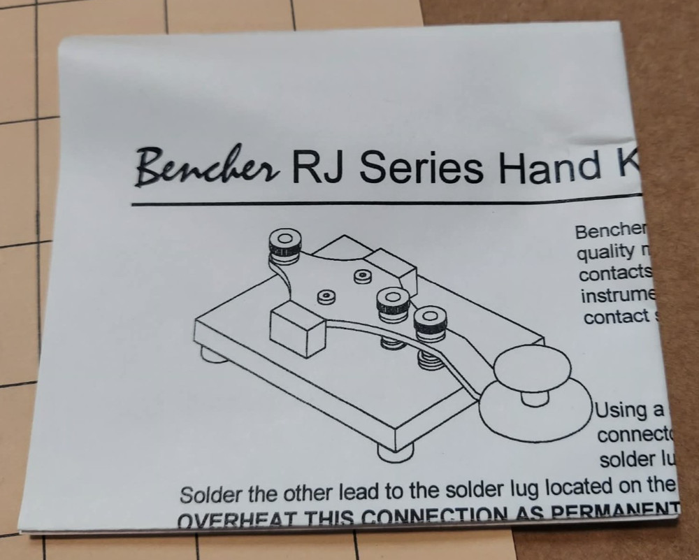 BENCHER HAND KEY RJ-1 ~~ NEW!!~~