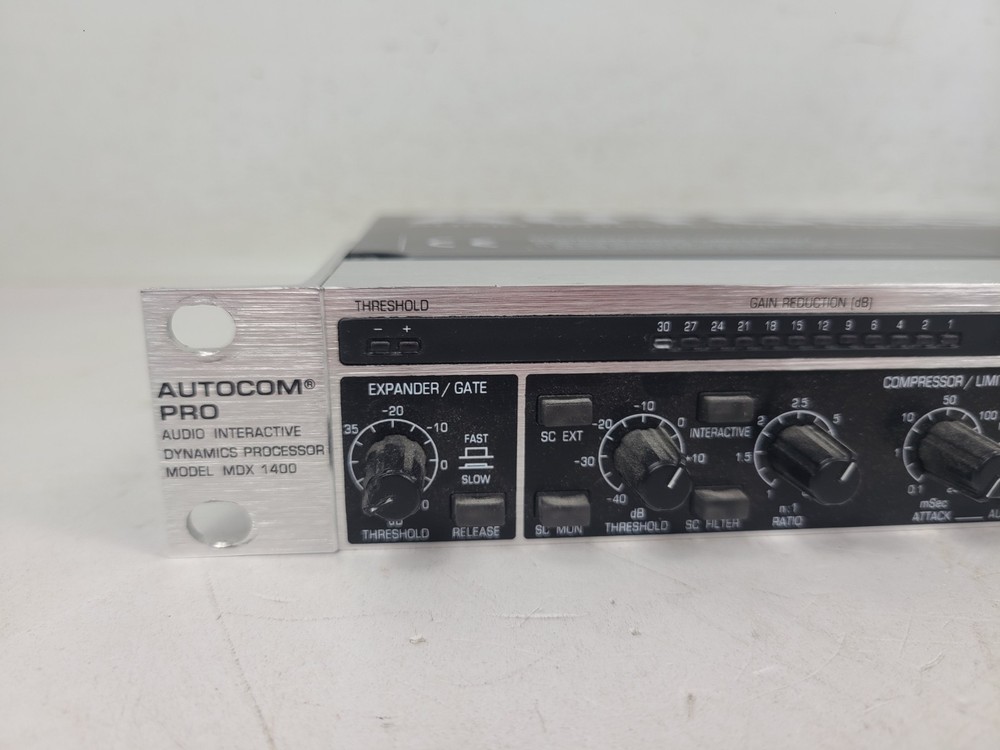 Behringer MDX 1400 Autocom Pro Audio Dynamics Processor With Manual (TESTED)