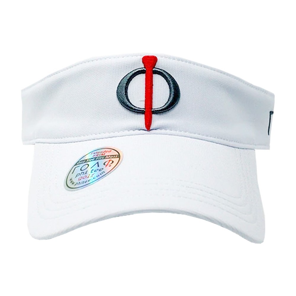 Phi Tee Golf Men's Hook and Loop Adjustable Golf Visor, NEW